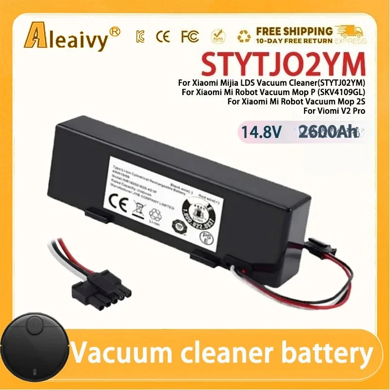 

STYTJ02YM Battery Original 14.8V for Xiaomi Mijia LDS Vacuum Cleaner,Mi Robot Vacuum-Mop P,Mi Robot Vacuum-Mop 2S/Haier JX37