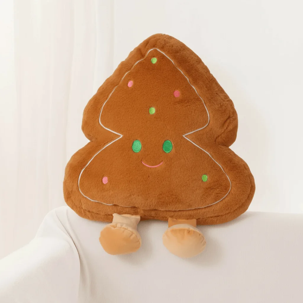 احتفالي شجرة نجمة أفخم وسادة رائعتين الزنجبيل عيد الميلاد وسادة لعبة للأطفال دمية متعة بالجملة