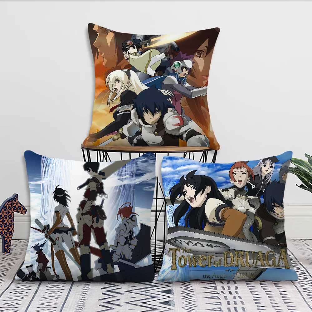 

Game The T-Tower of D-Druaga Decoration Room Home Sofa living Office Car Nordic Simplicity Pillow Cover