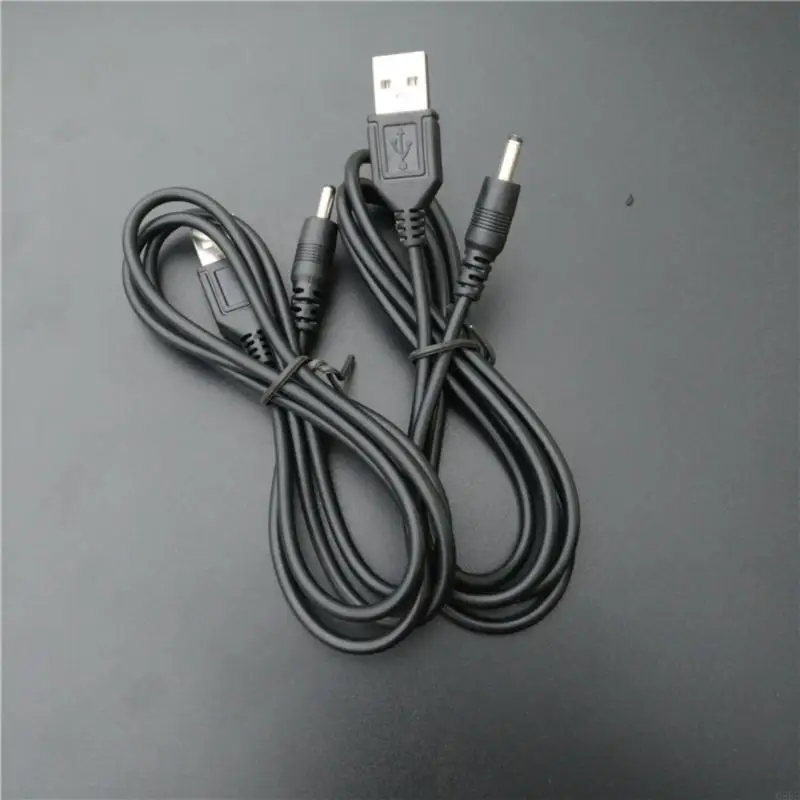 G8DF 1.2m Travel USB to DC5521 Power Adapter Cable Male to Male Connectors Wire Line