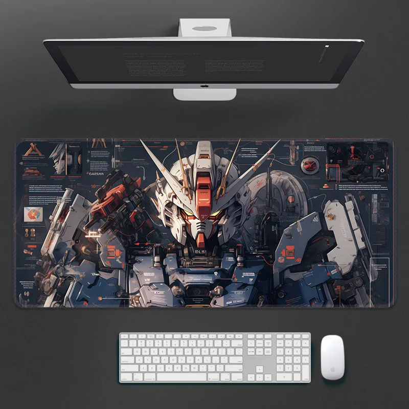 Gundam Mouse Pad Mecha Warrior Free Dark Blue Zagu Red Zagu Gundam Manga Computer Laptop Keyboard Game Esports Desk Mat Gift