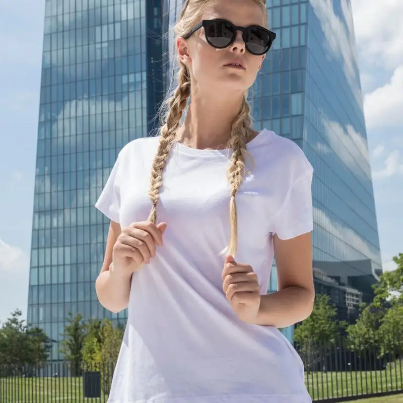 

Plain Women'S Box T Shirt Ladies Summer Top For Girls Square Shapes