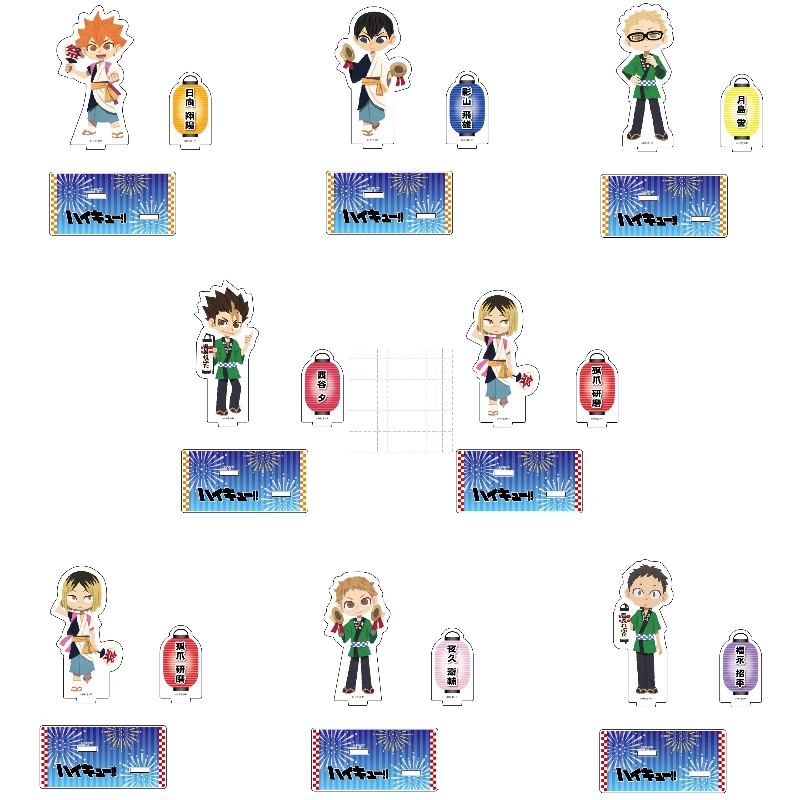 Game Kenma Kozume Tobio Kageyama Shoyo Hinata Tetsurou Kuroo Acrylic Stand Doll Anime Figure Model Plate Cosplay Toy for Gift