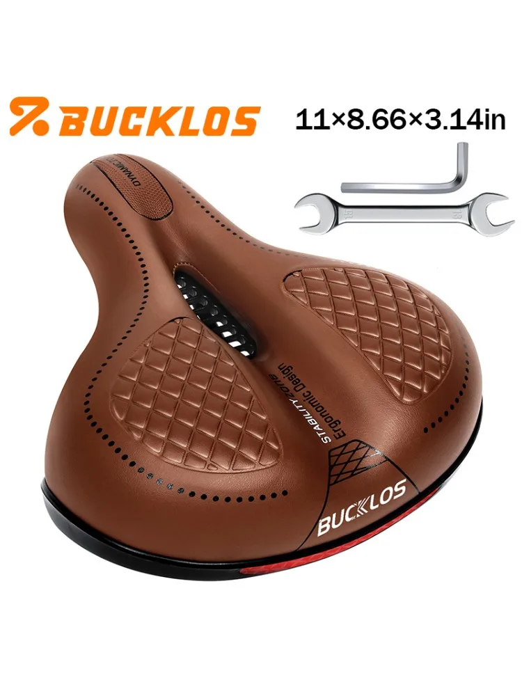 AliExpress BUCKLOS bicycle saddle thicken mountain bike saddle shock absorption road bike seat cushion breathable racing bicycle seat