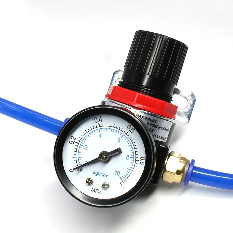 AR2000 Air Control Compressor Pressure Relief Regulator Valve with Fitting G1/4'' Thread 6mm 8mm 10mm 12mm - 1PC