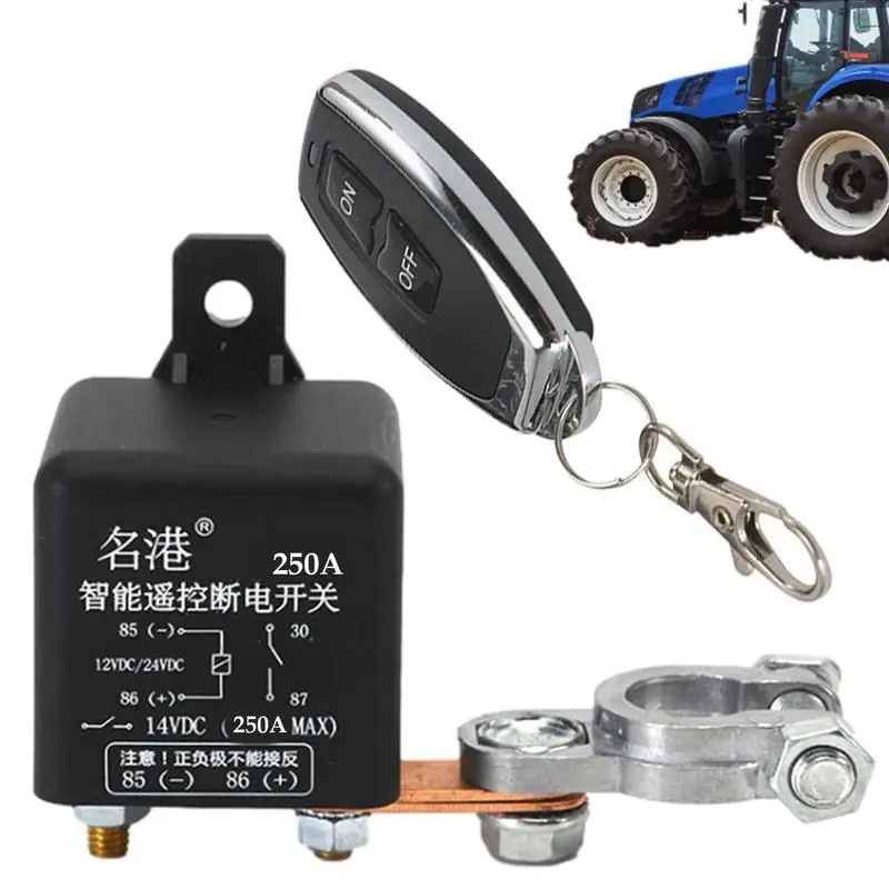 12/24V Remote Battery Switch Relay Car Killing Switch Anti Theft Easy To Install Relay Great For Car Boats RV Microcycle And