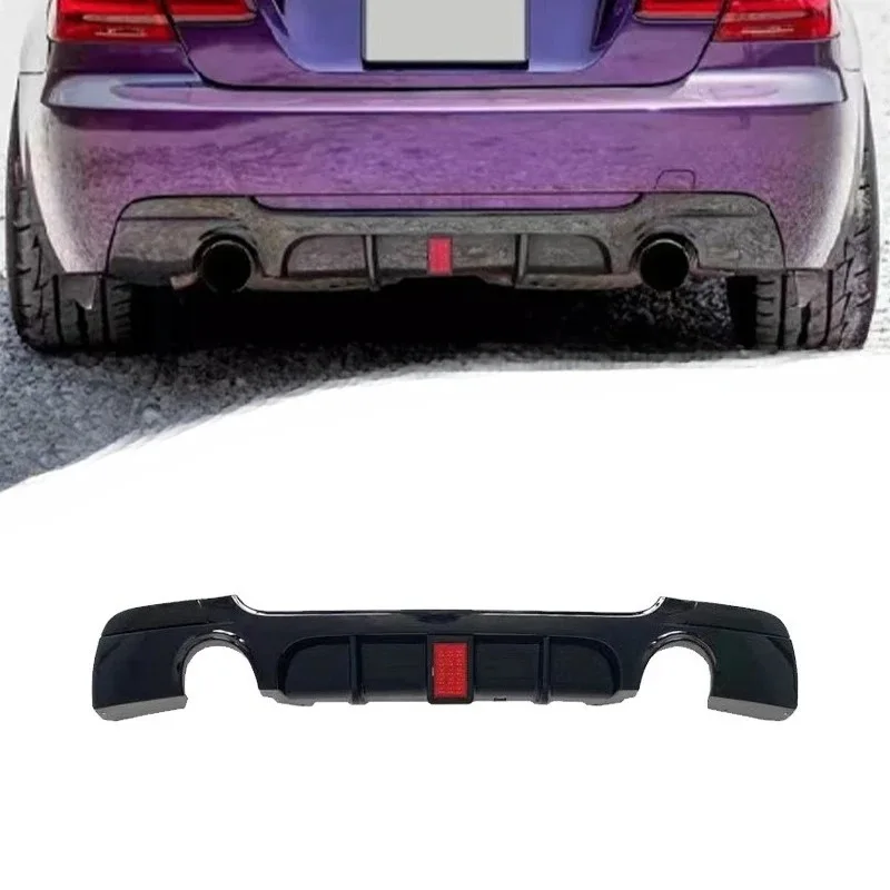 For BMW 3 Series E92 Coupe 2005-2012 LED Rear Lip Spoiler M Performance Style PP Material Direct Fit Gloss Black Styling Upgrade