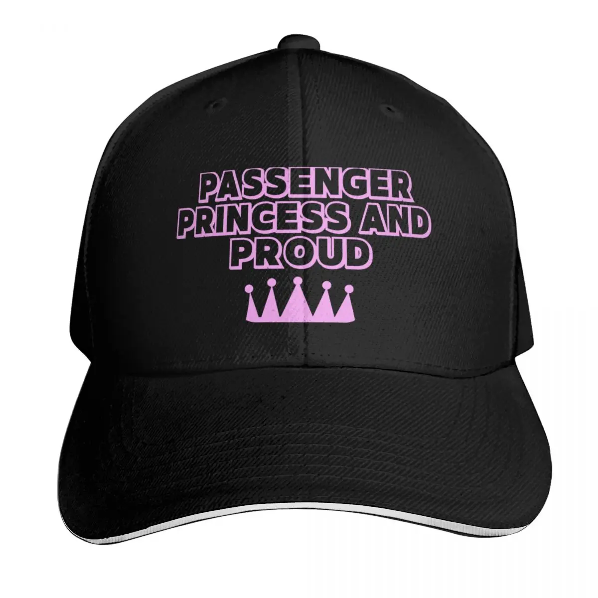 Passenger Princess And Proud Baseball Cap Sun Protection UPF 50+ Breathable Mesh Back Adjustable Buckle Closure