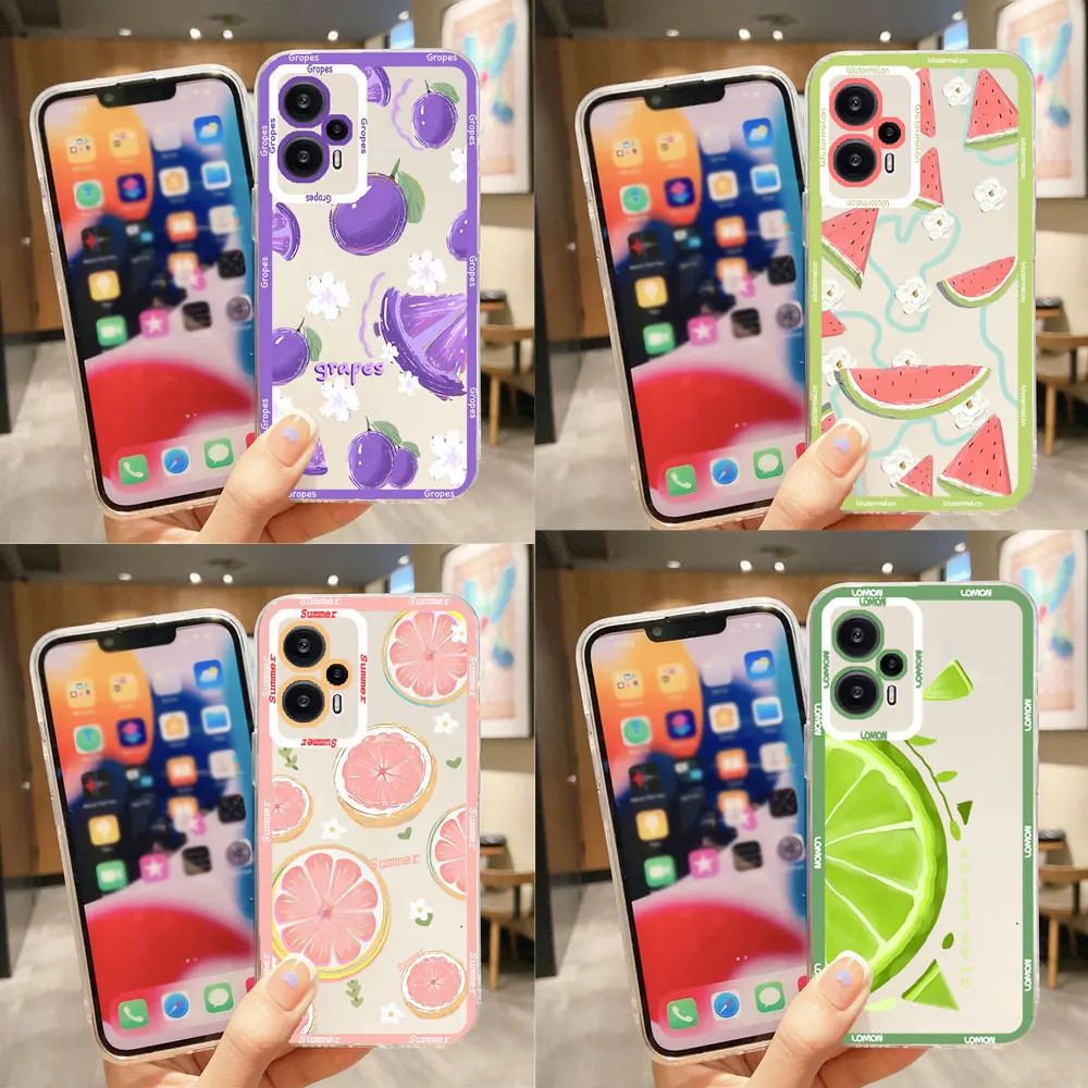 Phone Case For Tecno Spark 10 Pro Tecno Spark Go 2023 Tecno Camon 19 Pro Itel S23 Cover ItelS23 CASE Watermelon Shockproof Clear