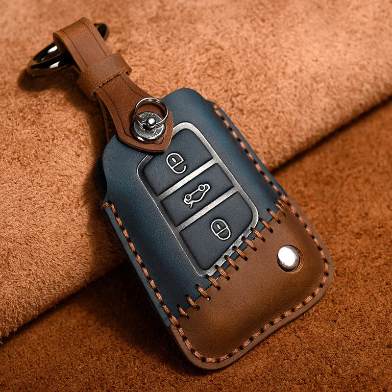 For Volkswagen Magotan B8 Passat Sagitar Lavida Bora Tanyue Tiguan L Key Set High-end Leather Car Key Case Package