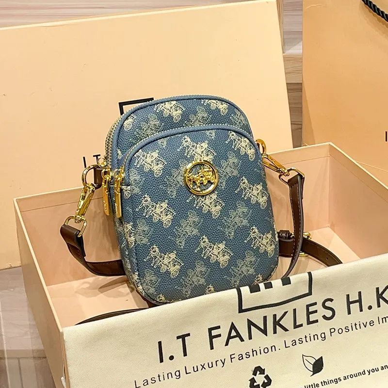 2026 New Hong Kong Genuine Leather Phone Pouch,Hot Summer Mini Crossbody Satchel,Luxury Casual Shoulder Handbag for Women
