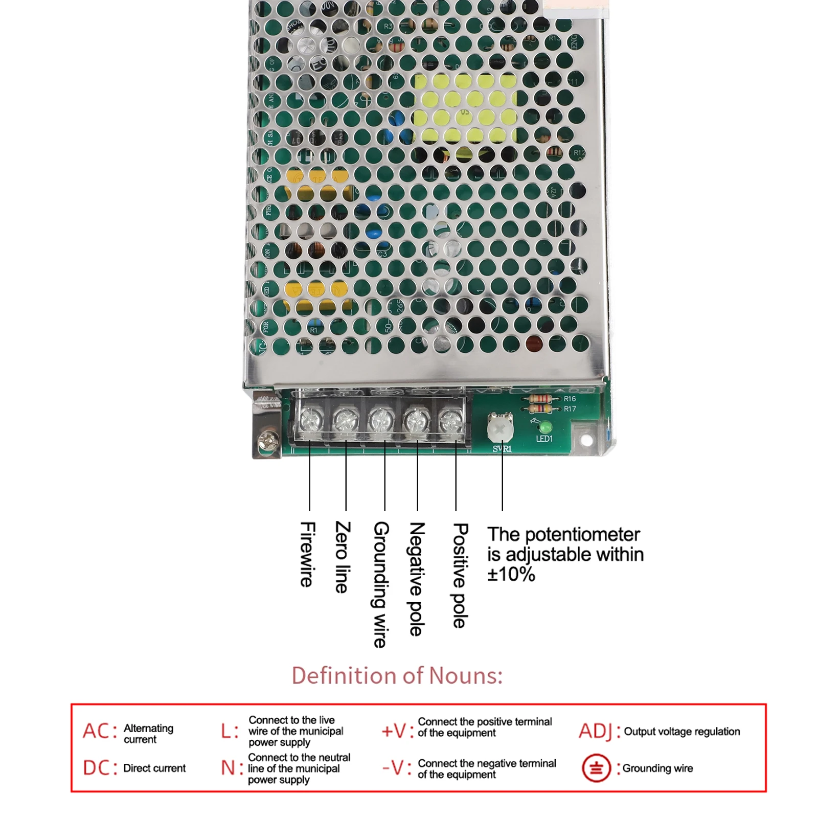 60W 24V 2.5A Switching Power Supply AC DC Adapter Regulated Transformer For LED Strip Light-CCTV Camera Router Industrial Use