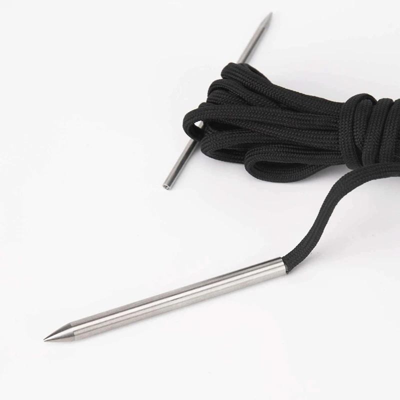 AA46 4 Pcs Marlin Spike With Lacing Needles/Fids For Paracord Or Leather Work Paracord FID Set Paracord Stitching Needles