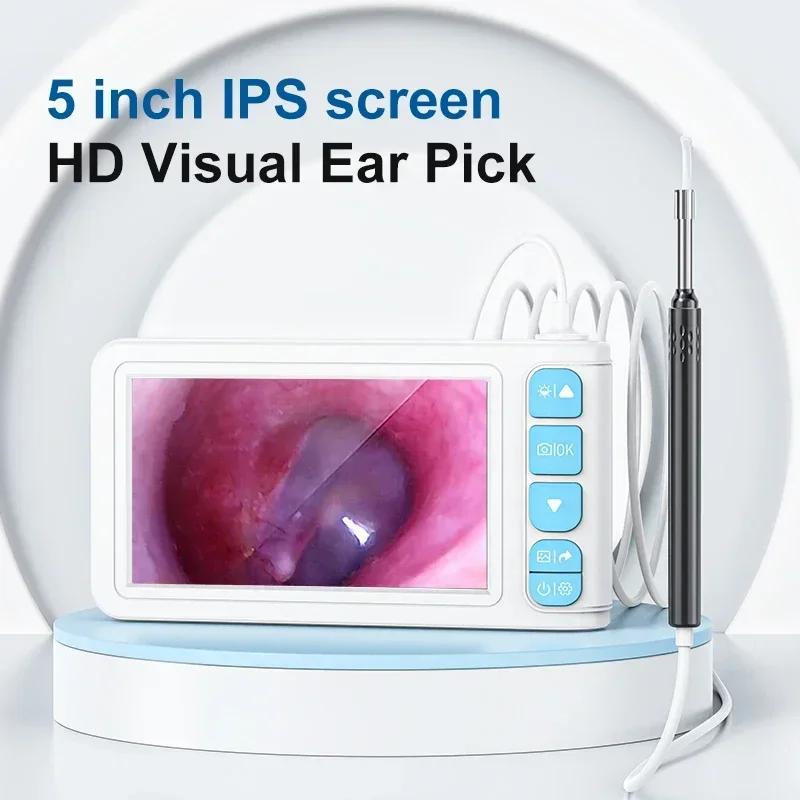 5 Inch HD IPS Screen Visual Ear Pick electric Ear Cleaners Endoscope Camera With Various Accessories