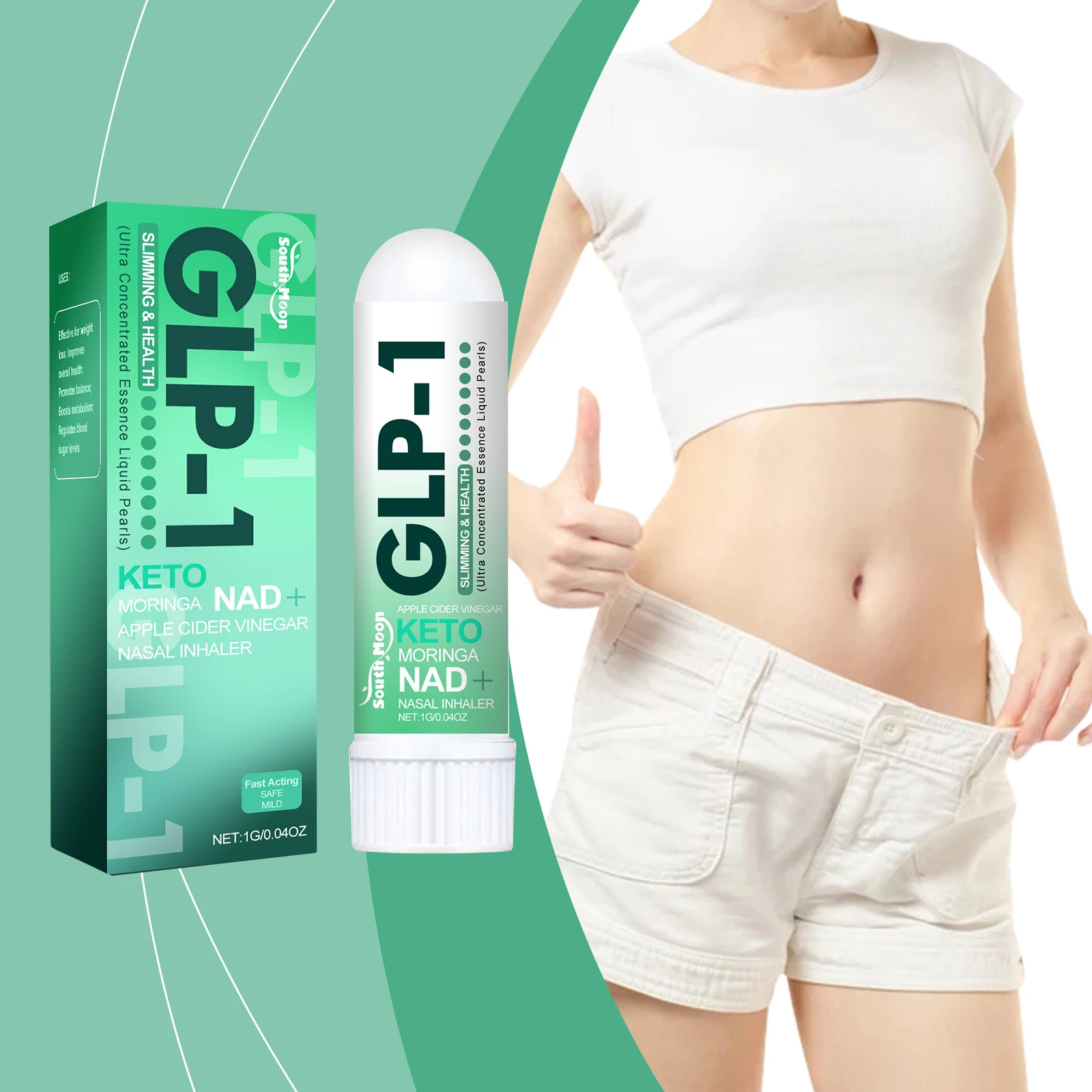 

GLP-1 Weight Loss Nasal Inhaler Promote Slimming Balance Blood Glucose level Relieve Fatigue Refresh Fat Burner Nasal Inhaler