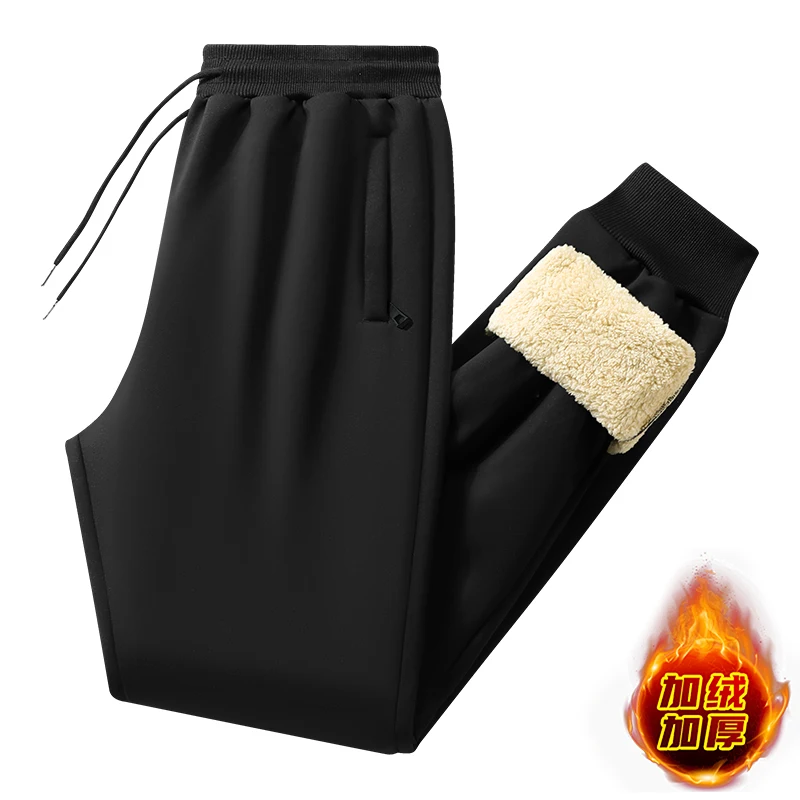 綿のズボン緩いジムジョガートラックパンツ男性カジュアルパンツフィットネススポーツウェアトラックスーツ弾性ウエスト秋冬パンツ