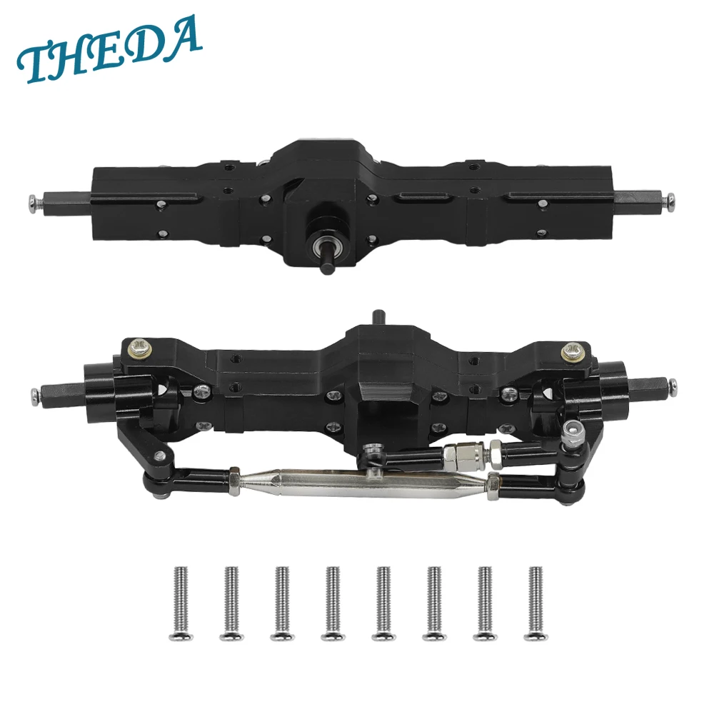 Metal Upgrade Front & Rear Axle Assembly For WPL 1/10 C74 1/16 C14 C24 C34 C54 B14 B24 Feiyu JJRC RC Car Spare Parts