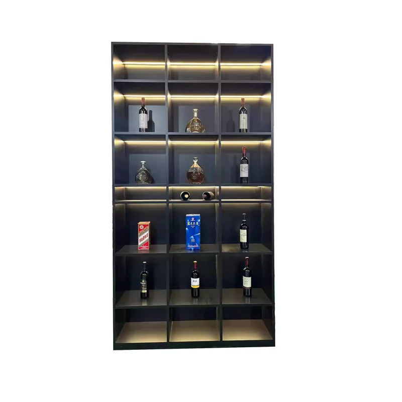 

Embedded niche metal laminate bookcase decorative TV background wall