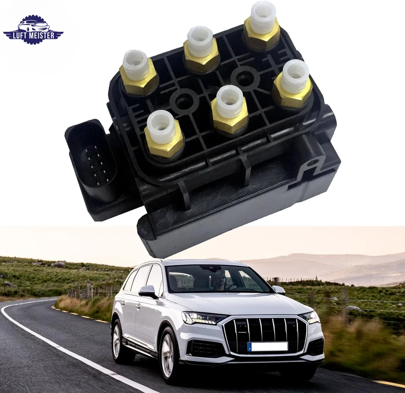 7L0698014 Air Suspension Compressor Solenoid Valve Block For Audi Q7 Porsche Cayenne VW Touareg 7P0698014