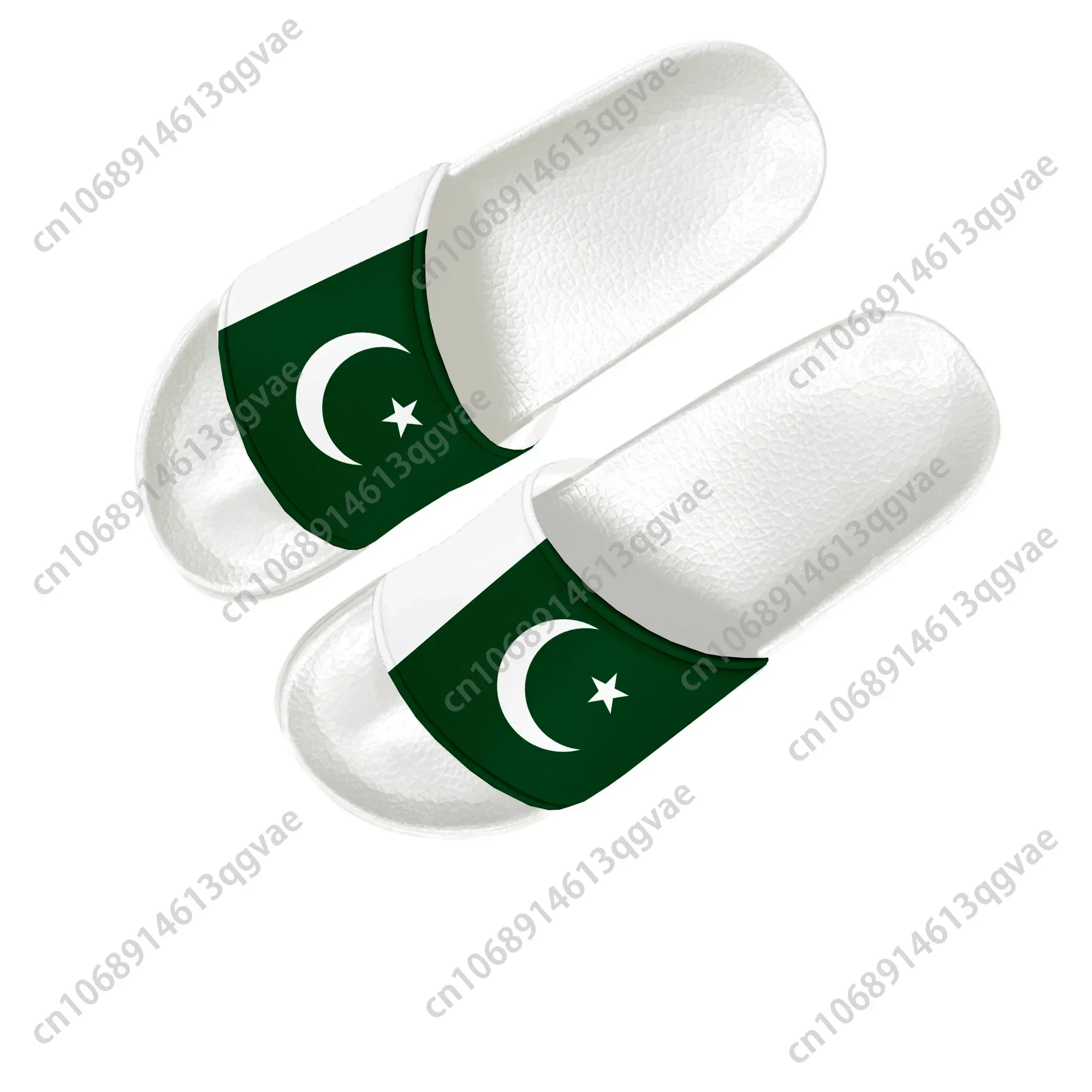 Pakistani Flag Slippers Home Water Shoes Men Women Teenagers Pakistan Beach Pool Sandals Custom Made Summer Slipper 2