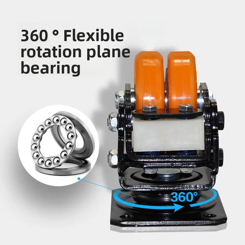 

Silent casters 2inch 3inch spring shock-absorbing universal wheels robot heavy-duty polyurethane wheels