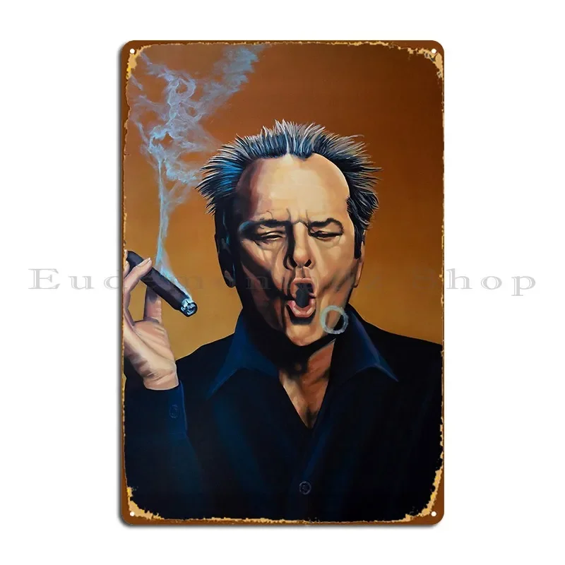 Jack Nicholson Painting Metal Plaque Poster Club Cinema Cinema Cinema Personalized Tin Sign Poster