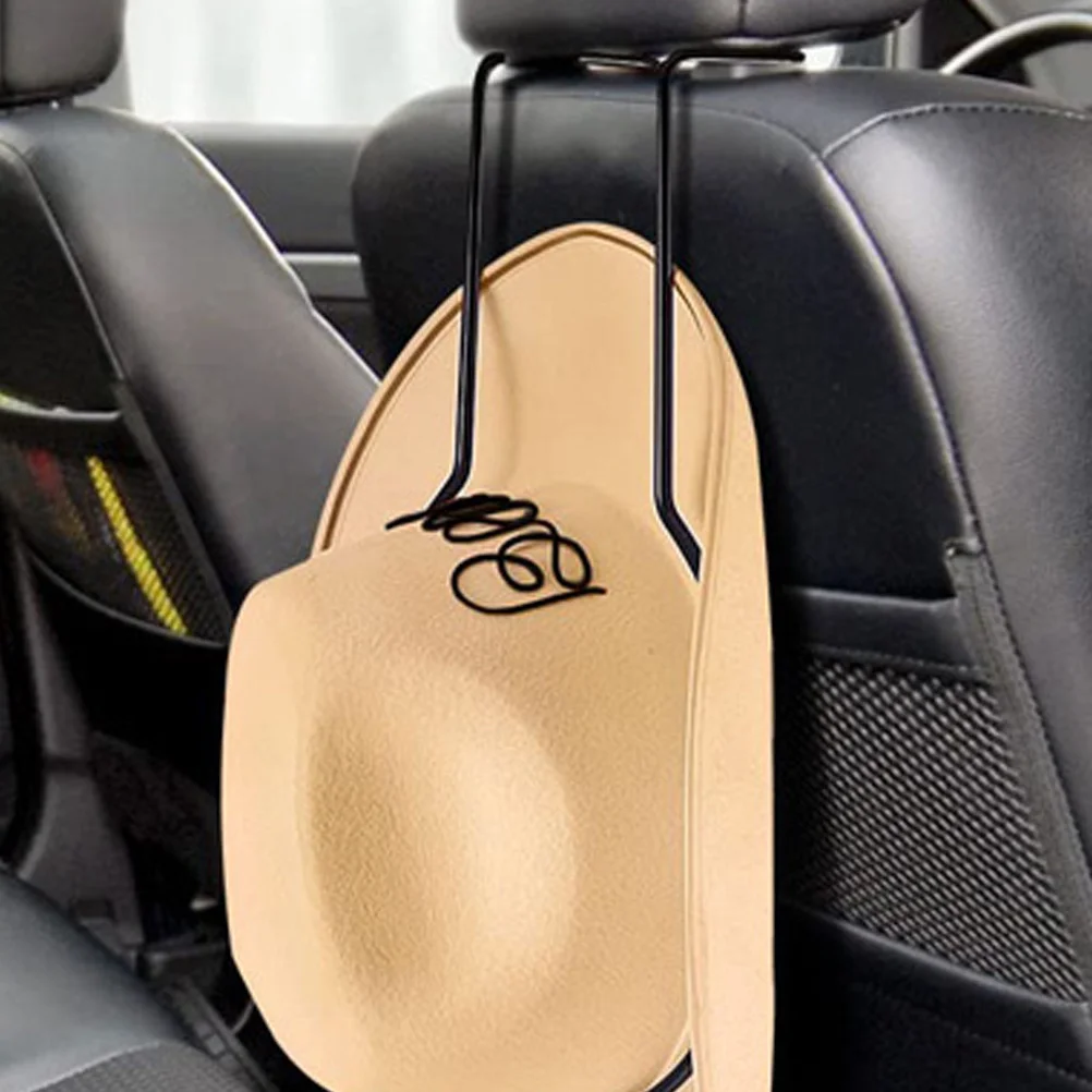 

2pcs Holder Space Saving No Tools Easy Install Fit Most Cars Car Seat Mount Hat Rack For Truck Interior Accessories Car Hat