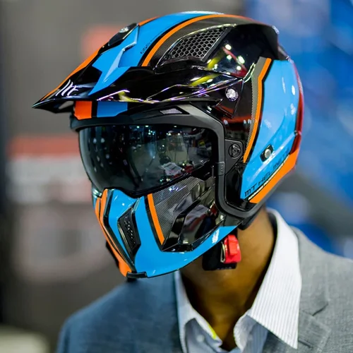 Imagen 2 del producto Casco de motocicleta MT streetfighter, casco combinado Retro desmontable, casco completo para las cuatro estaciones