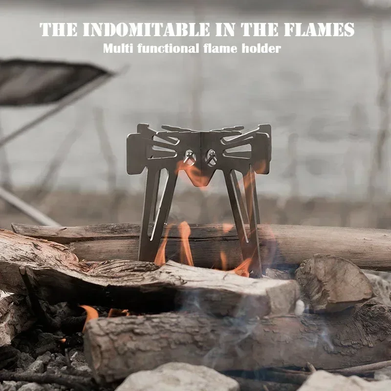 Outdoor Camping Aries Burner Chassis Portable Stainless Steel Multifunctional Foldable Stand Camping Equipment