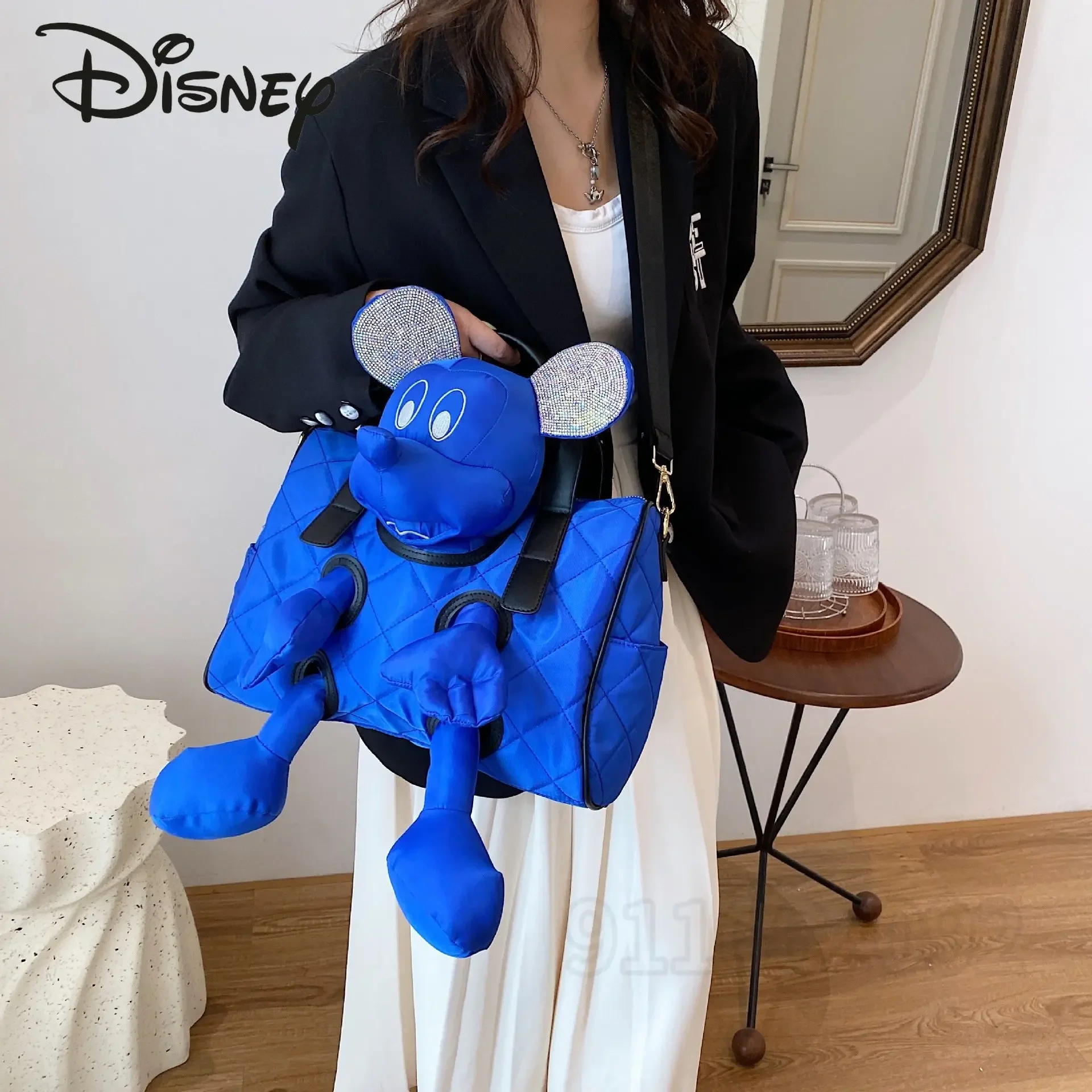 Disney Mickey neue Damen handtasche Luxusmarke Cartoon Puppe Damen Tasche große Kapazität Modetrend eine Schulter Umhängetasche