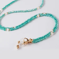 2022 New Colorful Beads Mask Strap Necklace Glasses Chain Eyeglasses Holder Sunglasses Lanyard for Women Girls Glasses Cord