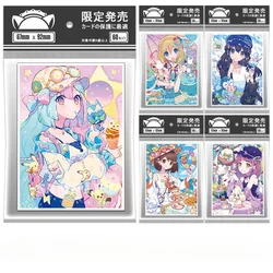 60PCS Pokemon Gloria Lacey Dawn Irida Lono Card Sleeves Cute Girl PTCG Trading Cards Laser Flash Shine Protective Case Cover