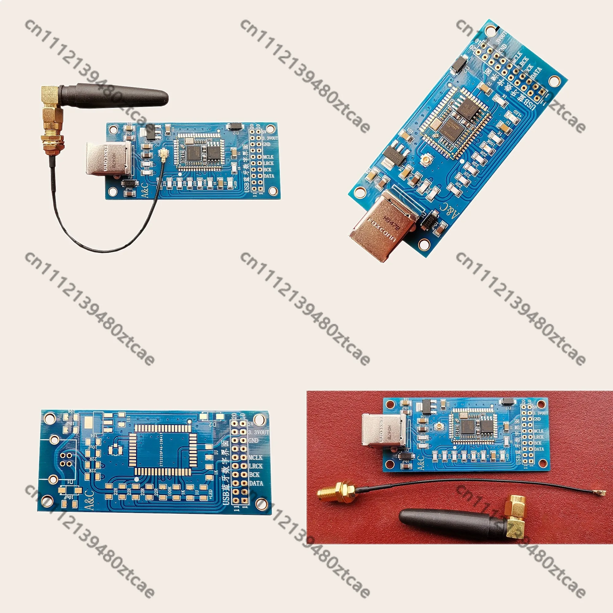 HIFI USB QCC3034 5.1 Bluetooth Digital Interface Audio I2S Output 24Bit 96K SPDIF Receiver