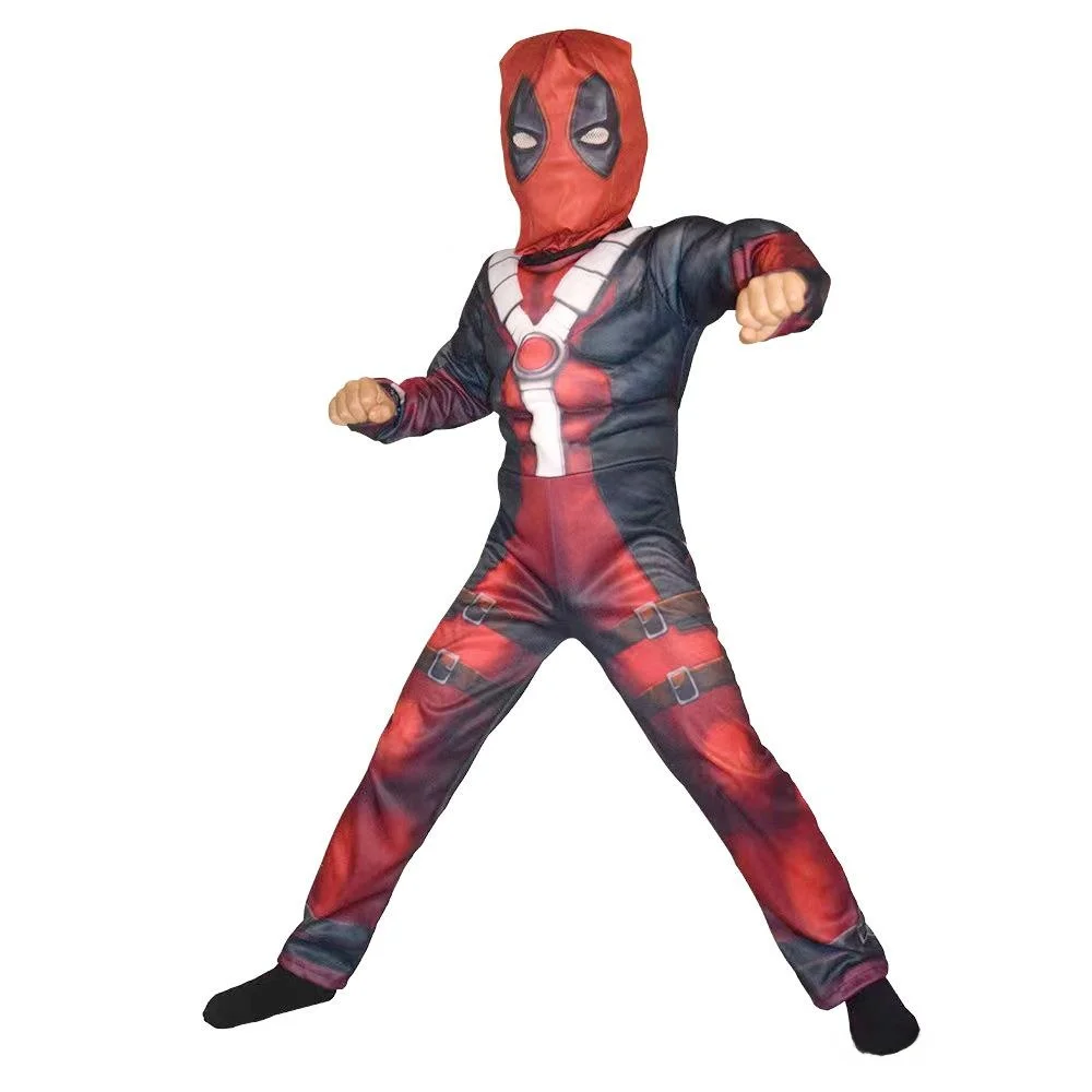 Nuevo Disfraz de Deadpool Musculoso para Niños, Disfraz de loween para Niñas y Mujeres, Ropa para Actuaciones Escénicas