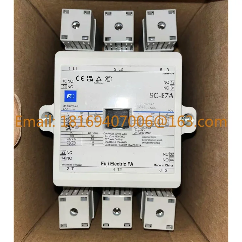 

New contactor SC-E7A coil voltage AC110V rated current 150A in stock for quick delivery