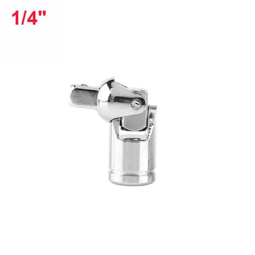 1pc Universal Joint Socket Set Ratchet Extension Bar Socket Swivel Ratchet Tool Swivel Drive Adapter Reducer 1/4\