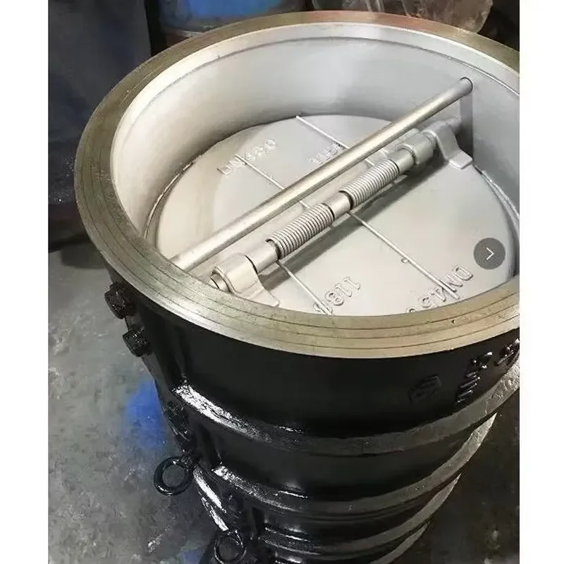 DN 350 Double Disc Wafer Check Valve for Water Manual Operation High Temperature