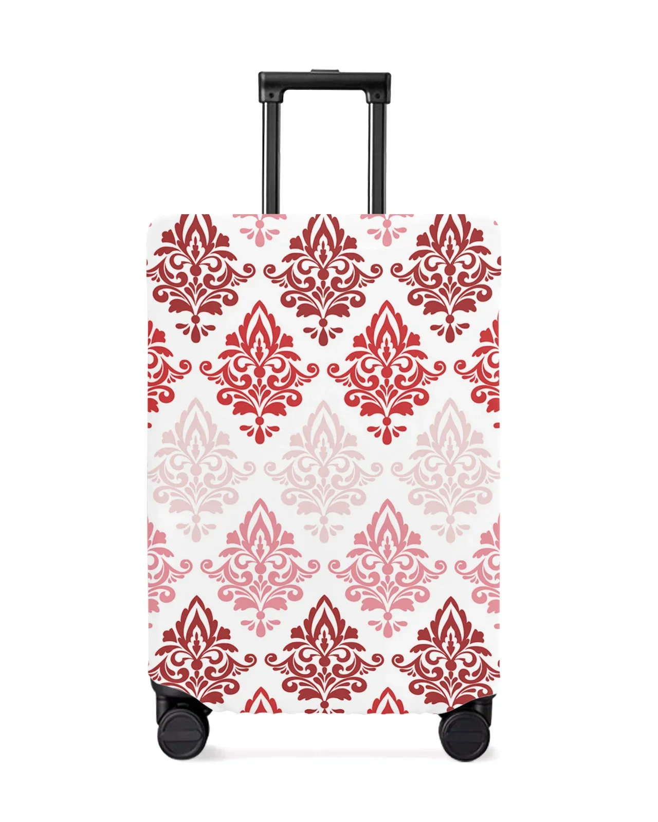 Luxury Pattern Gradient Red Luggage Cover Stretch Suitcase Protector Baggage Dust Case Cover for 18-32 Inch Travel Suitcase Case