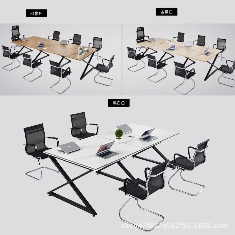 Mesa de conferência mesa longa simples e moderna móveis de escritório sala de conferências cadeira mesa de treinamento cadeira de mesa de negociação