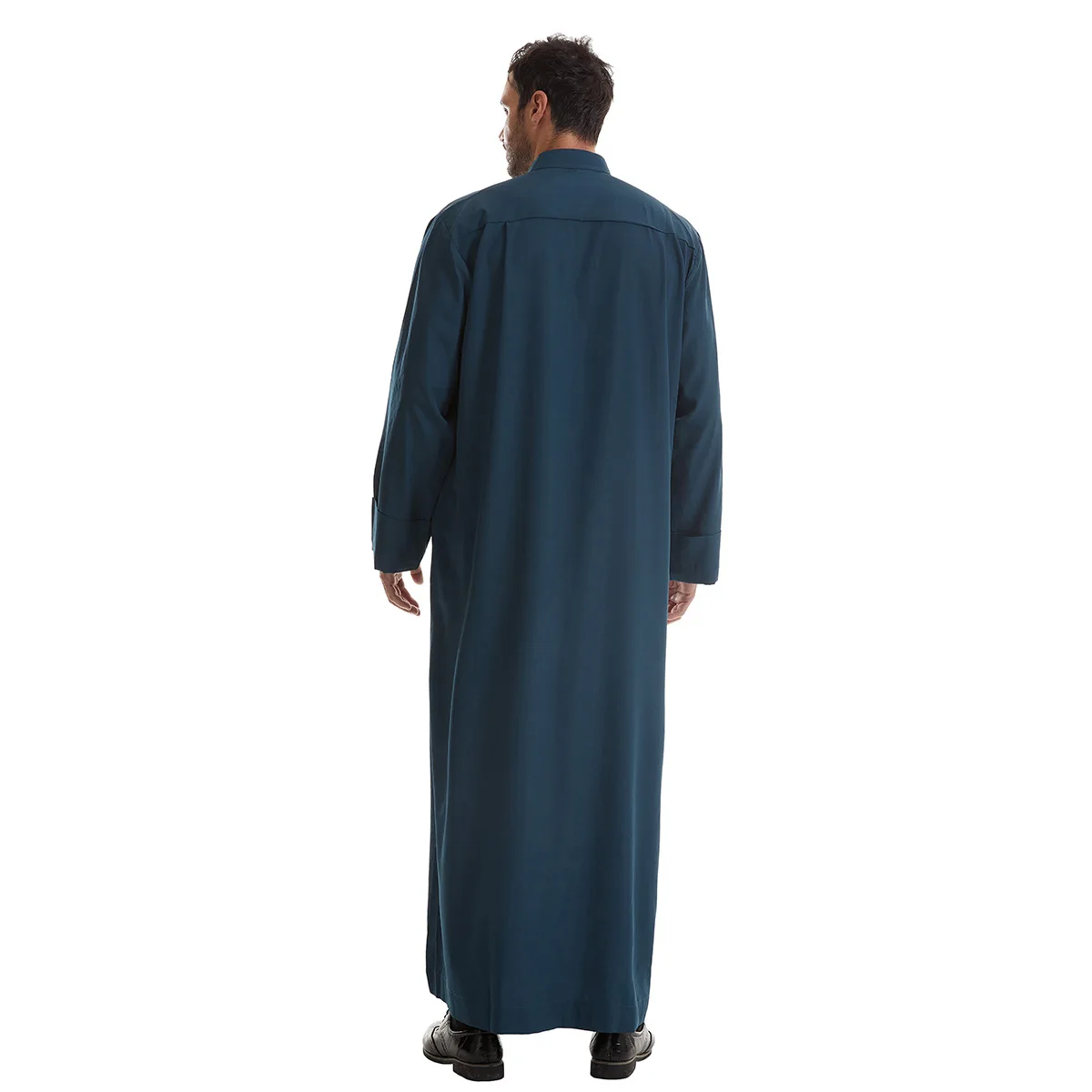 2024 nuevo Color sólido Jubba Thobe hombres ropa islámica musulmana bata árabe Dubai Abaya Turquía Kaftan Eid Djellaba Thoub Dishdasha