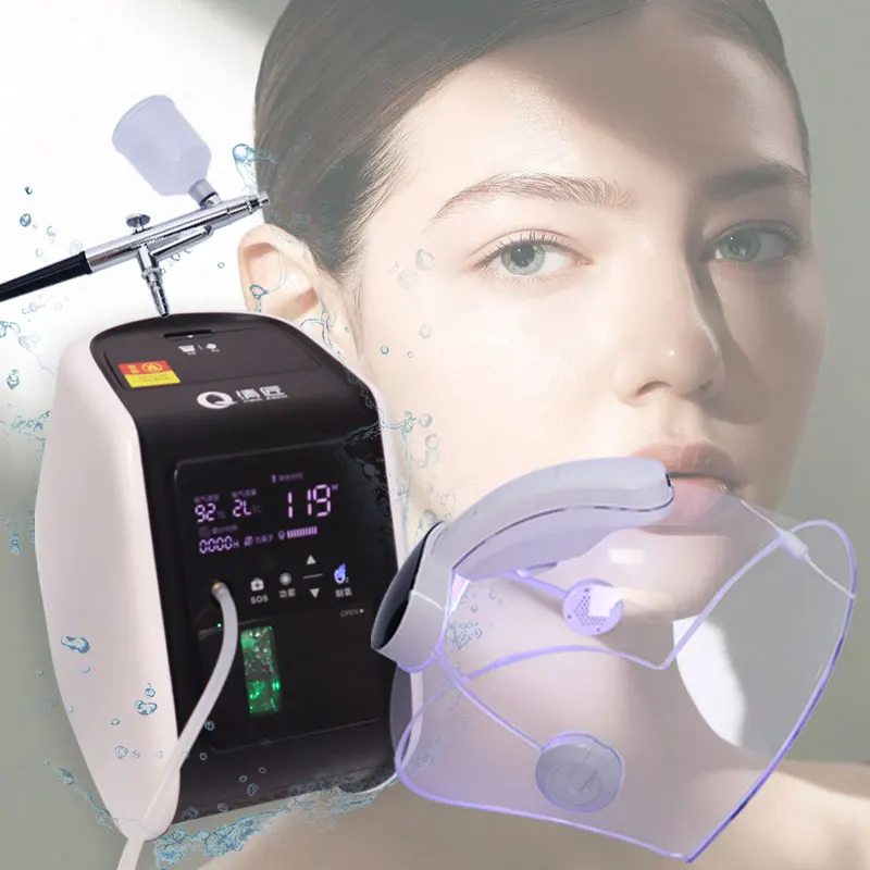 dome mask Korea Face Therapy Mask Dome O2Toderm Oxgen Dome Spray Aqua Skin Oxigen Led Light Therapy Jet Peel Machine