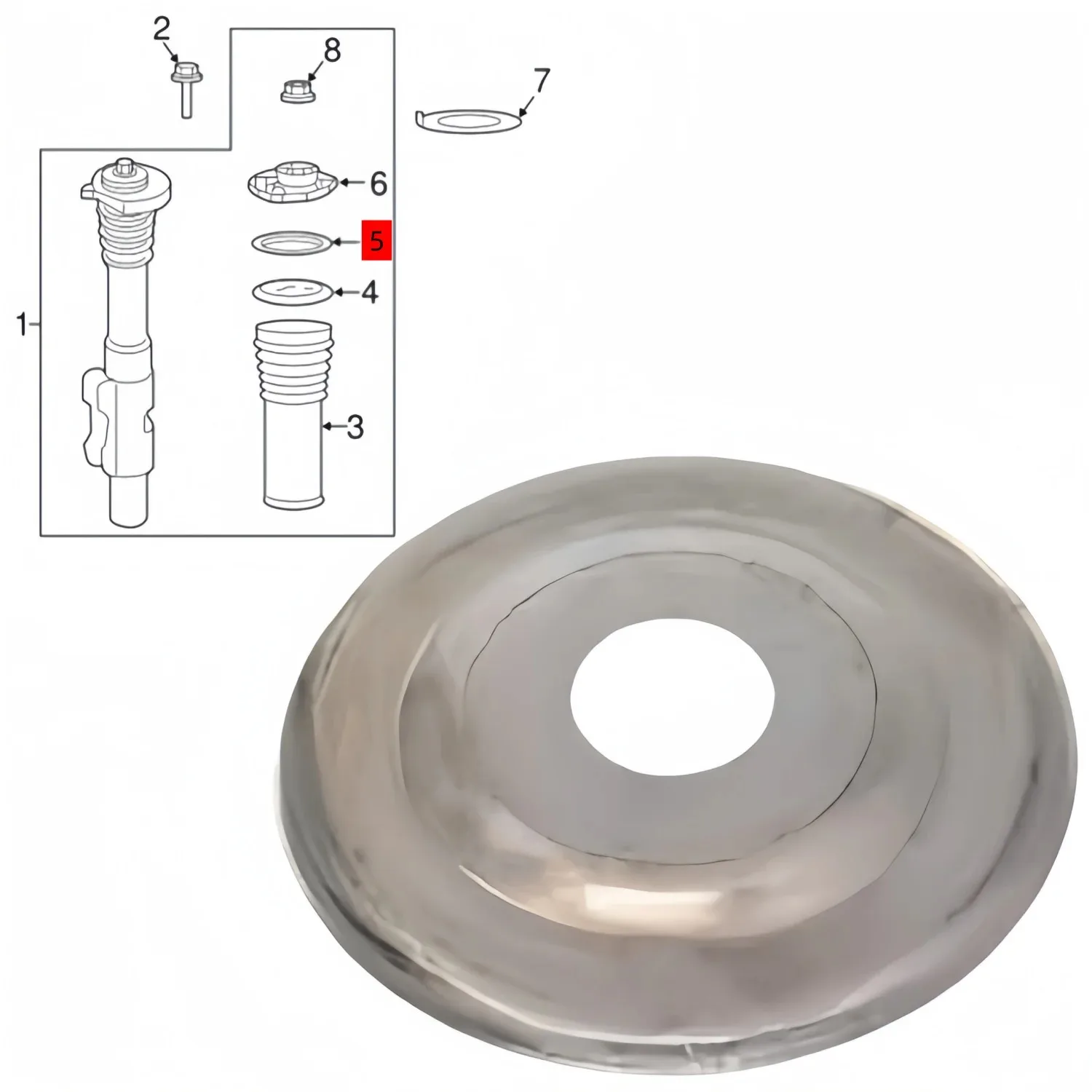 إيقاف الجزء السفلي والعلوي للغسالة ممتص الصدمات لمرسيدس سبرينتر W906 1500 2500 3500 9063230232 906323 01 32 906 325 03 00 #4
