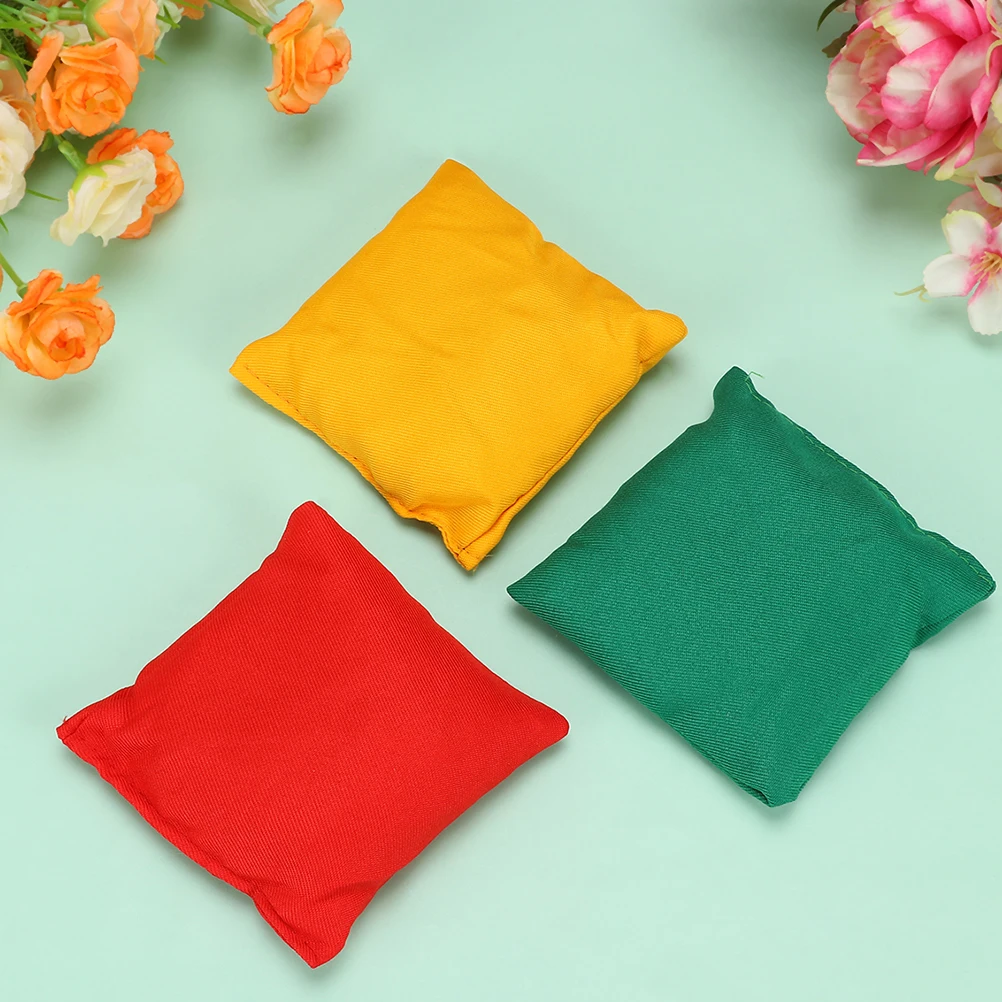 

12Pcs Durable Cloth Sandbags for Kids Vibrant Colors Indoor Outdoor Activities Fun Party Favors Gifts Kids Sandbag