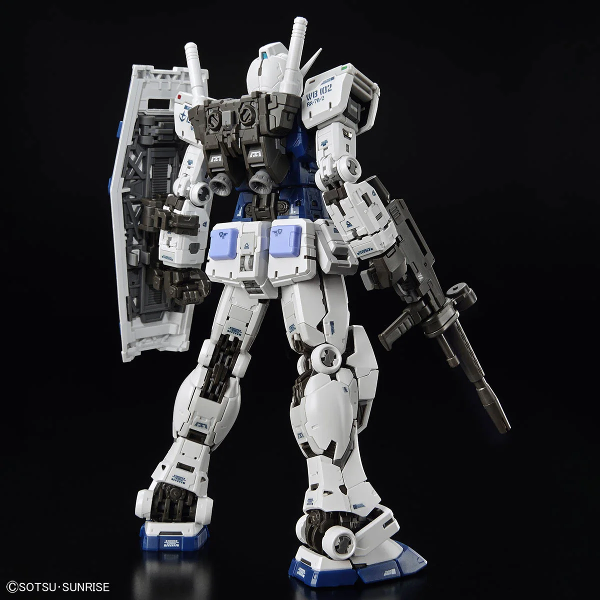 متوفر في المخزون الأصلي نموذج حقيقي بانداي RG 1/144 RX-78-2 Gundam Ver.2.0 قاعدة اللون الجمعية لعبة شخصيات الحركة #4