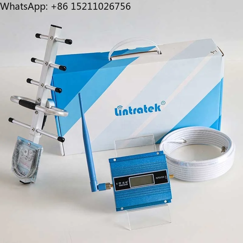 Lintratek One Band Gsm مكرر أزرق 4g 3g 2g إشارة خلوية معززة شبكة متنقلة بحجم صغير