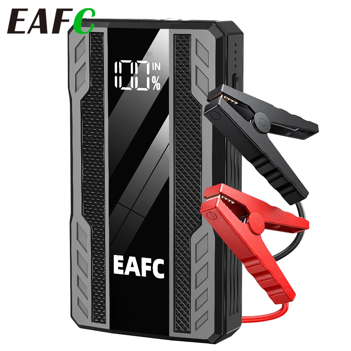 Avviatore portatile per auto Caricabatteria da 600 A Booster di emergenza per banca di potere con dispositivo di avviamento per illuminazione a LED per auto da 12 V