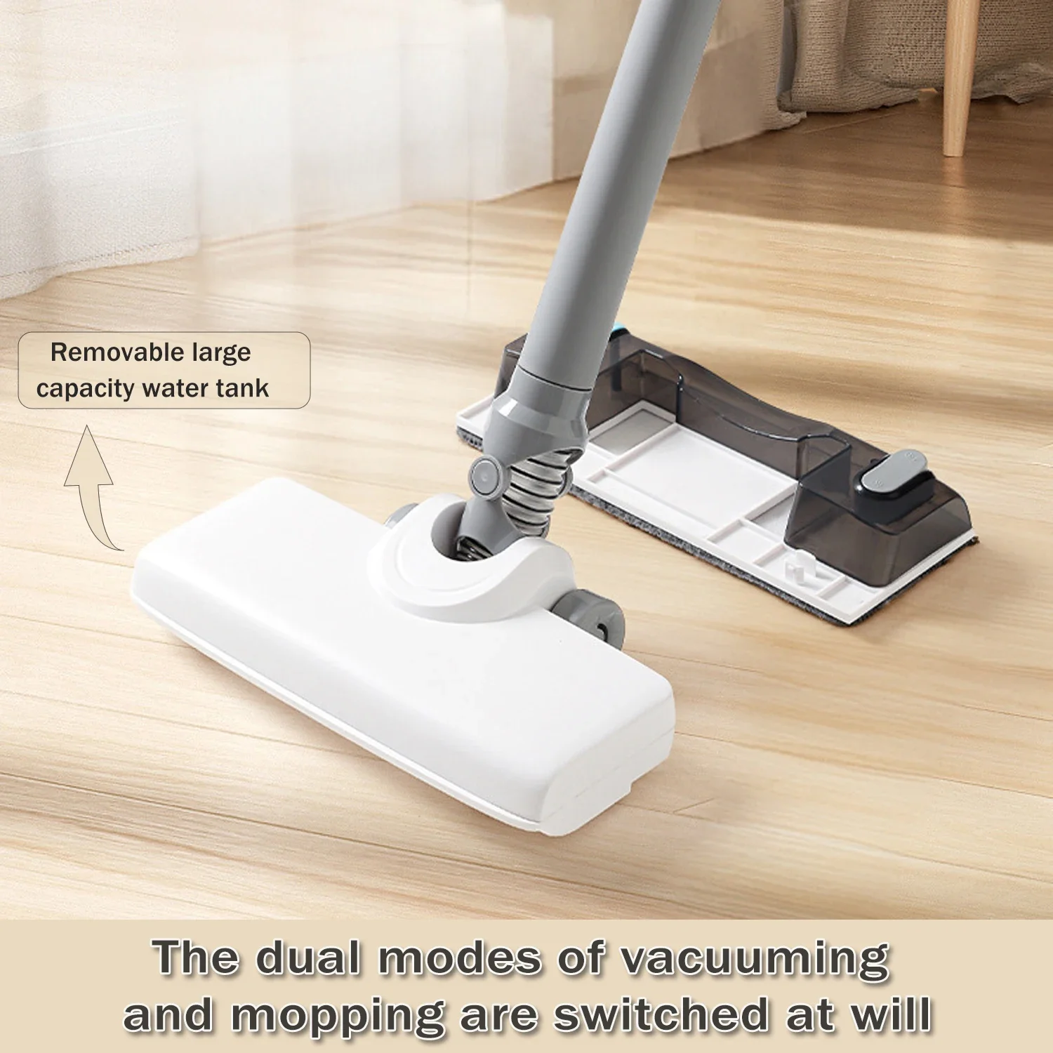 Wireless vacuum & mopping combo with 3 adjustable modes for deep cleaning in various scenarios, easily keeping your home clean.