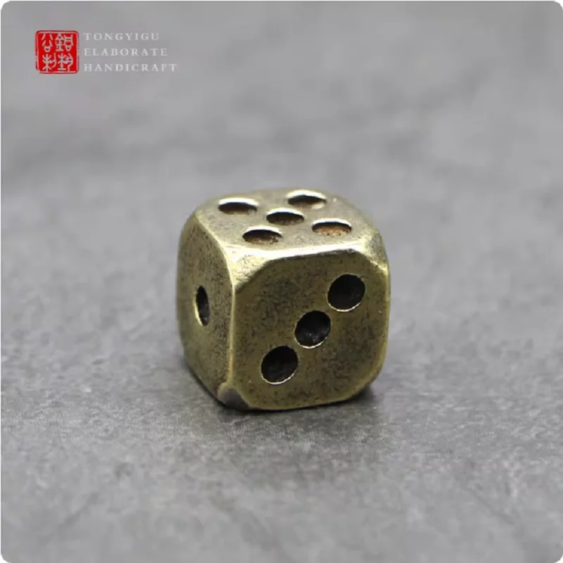 Wholesale Metal Crafts Brass Material Dice