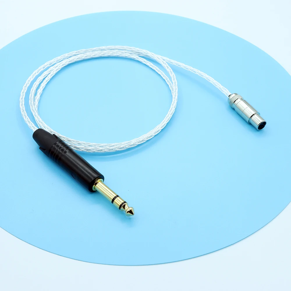 

6-Core 7N Silver-Plated OCC Braided Upgrade Cable: Audiophile-Grade Replacement for AKG K240/K702 Series (6.35mm Jack)​