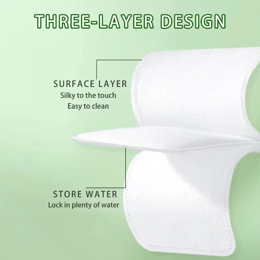 200/400Pcs 일회용 라운드 메이크업 패드, 두꺼운 메이크업 리무버 패드, 다목적 스킨 케어, 데일리 스킨 케어, 스킨 클리닝, 메이크업 리무버 7*6cm 100 개/갑